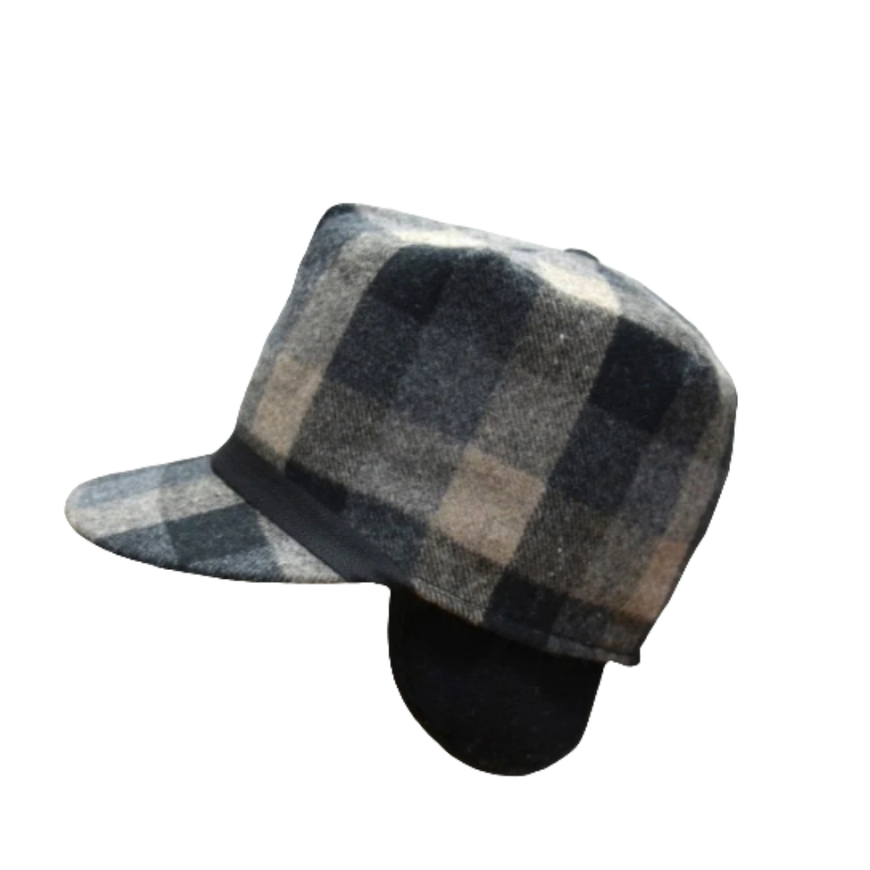 Plaid Check Stockman with 3/4 Inner Earband